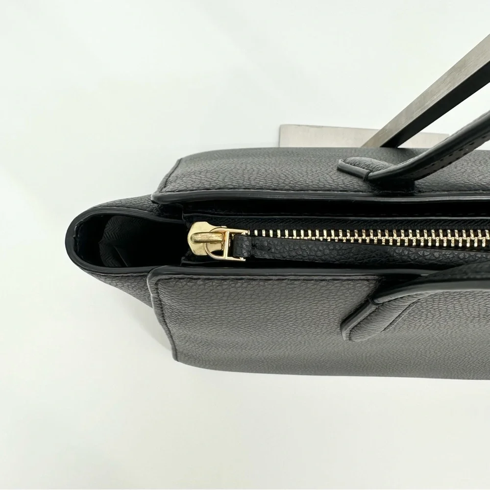 Tory Burch Robinson Leather Tote Bag Black